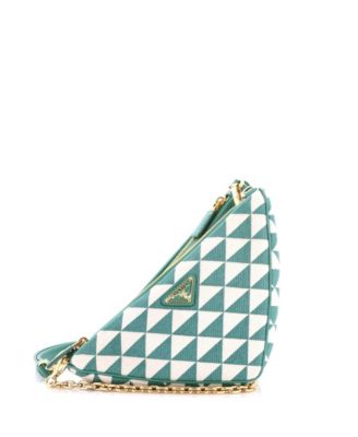 Prada Double Symbole Triangle Shoulder Bag