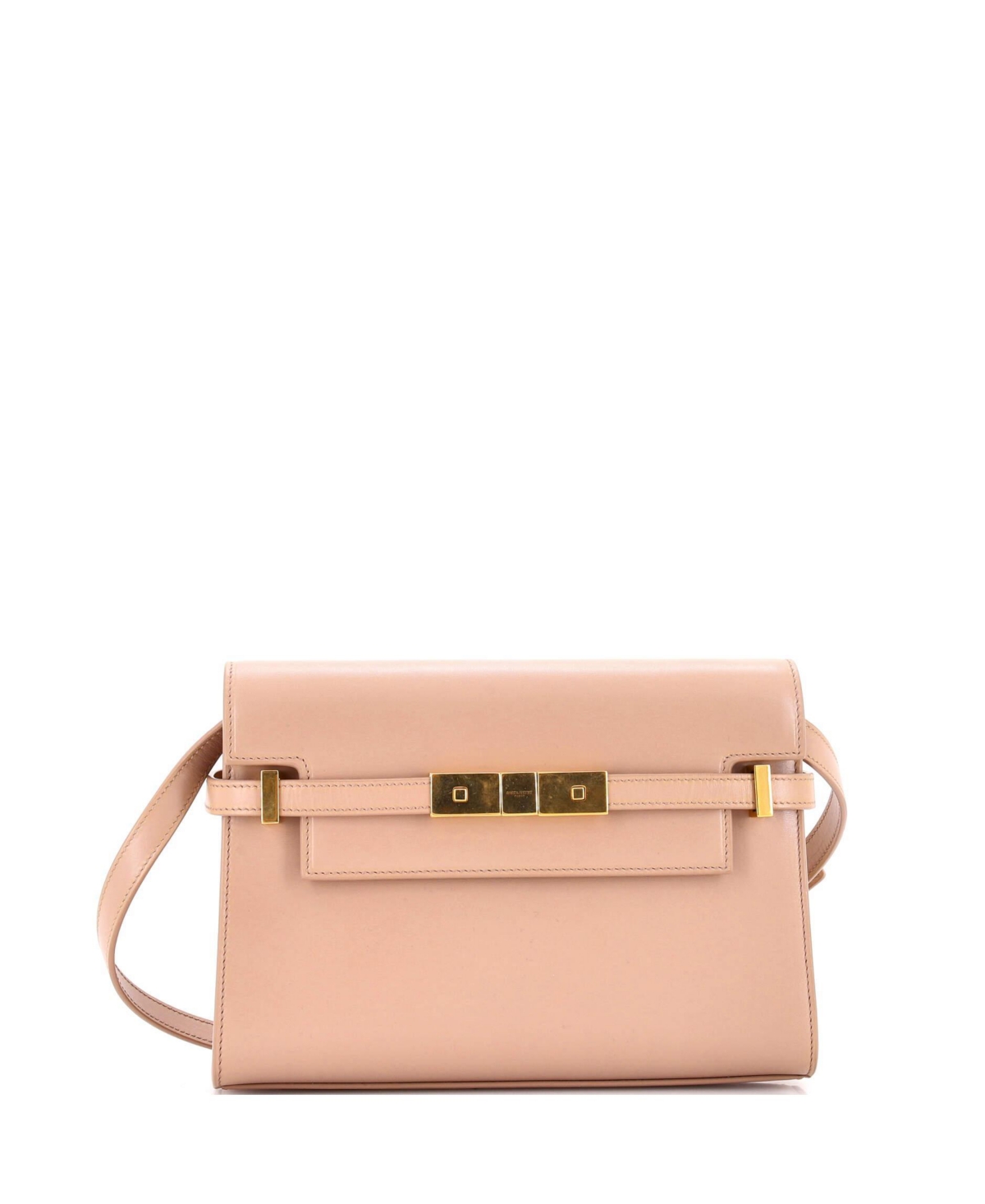Pre-Owned Saint Laurent Small Manhattan Shoulder Bag Leather - Natural