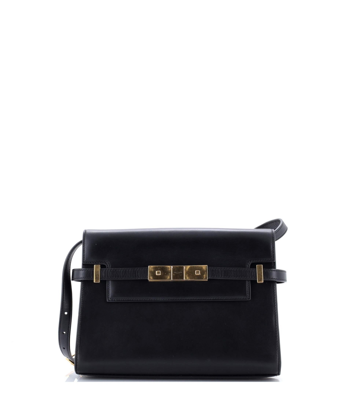 Pre-Owned Saint Laurent Small Manhattan Shoulder Bag Leather - Black