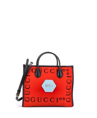 Small 100 Tote Embroidered Felt