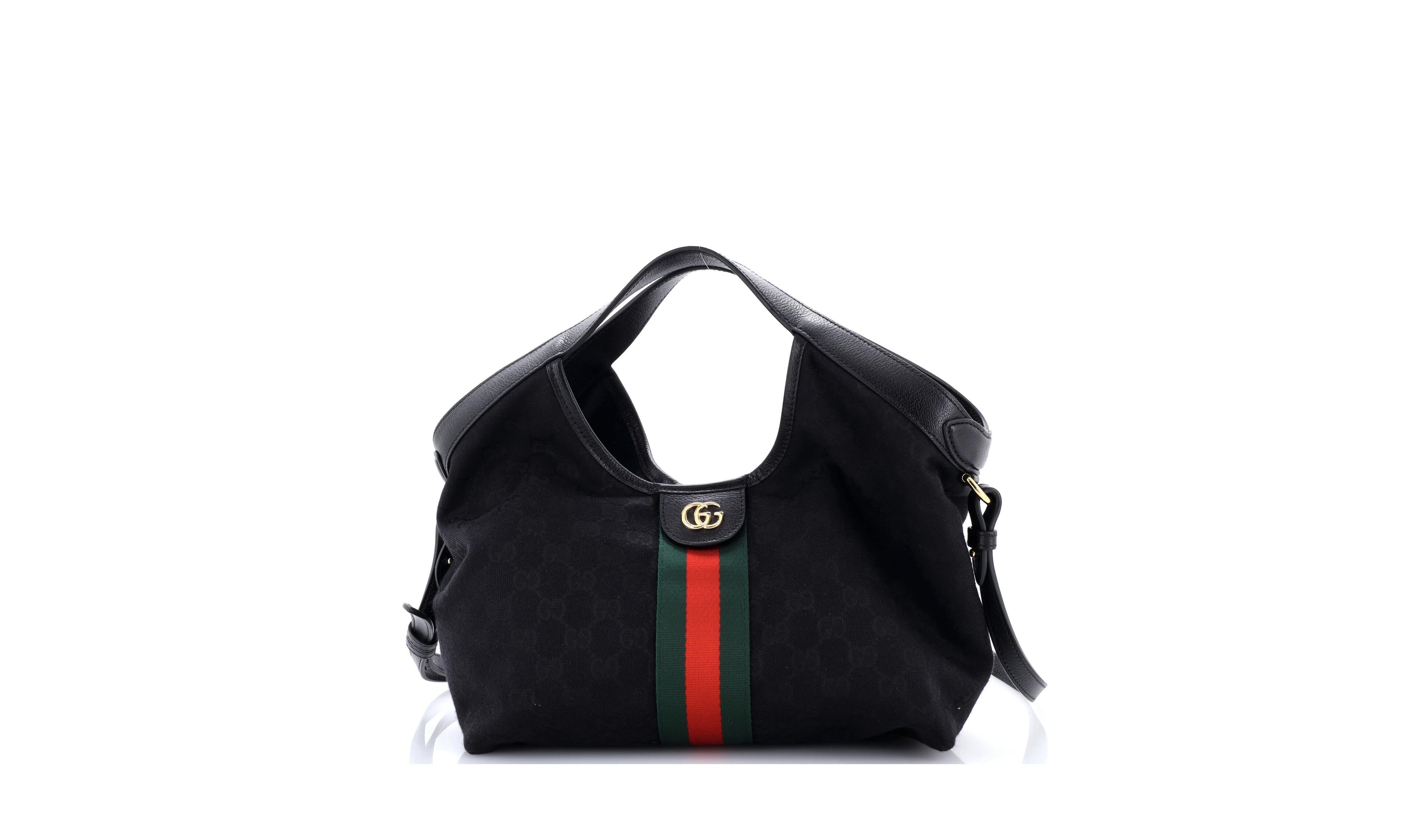 Pre-Owned Gucci Small Giglio Tote Gg Canvas