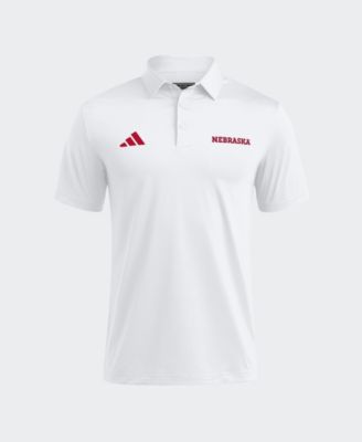 adidas - Men's White Nebraska Huskers Ultimate 365 Solid Polo Shirt White