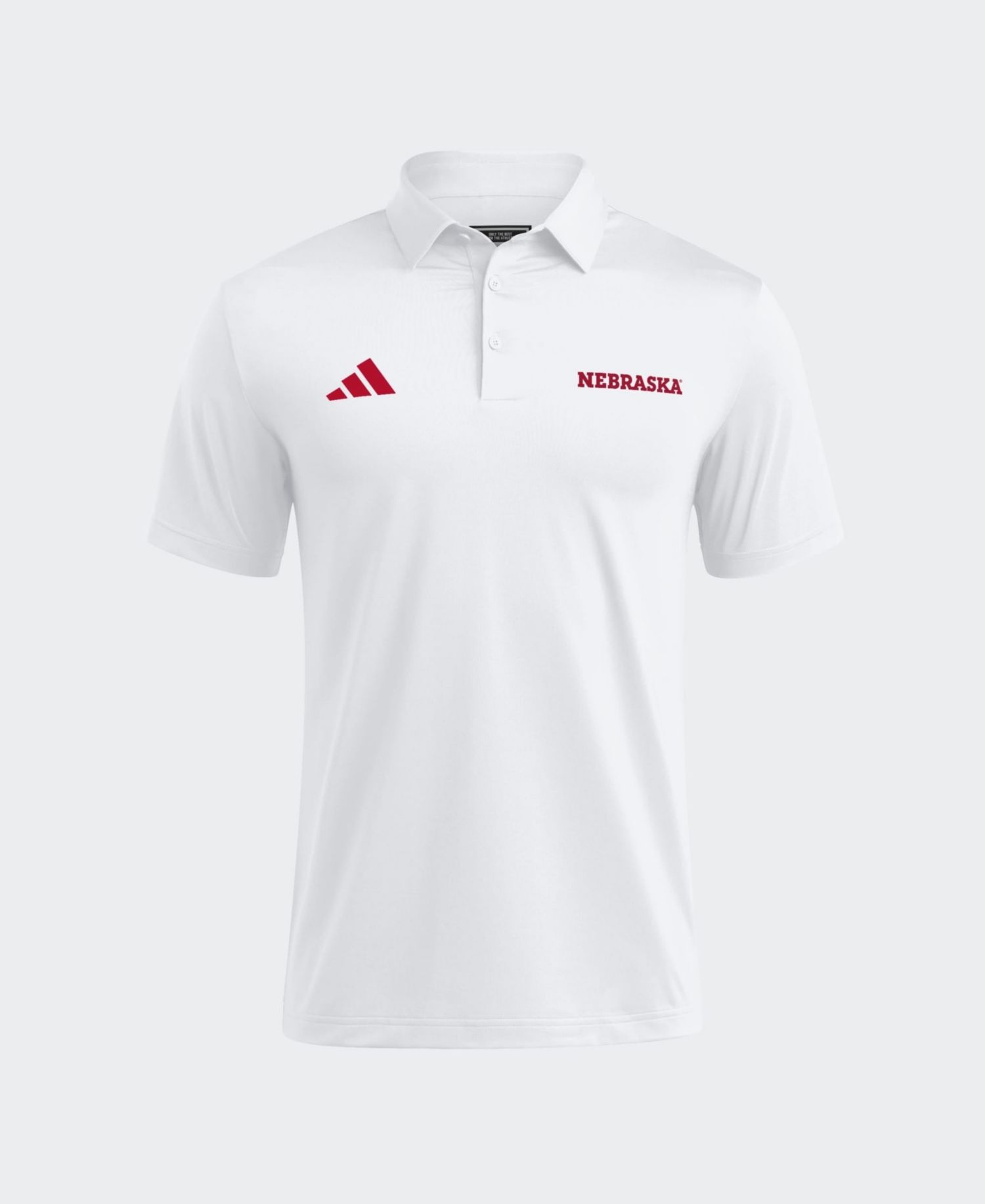 Men's White Nebraska Huskers Ultimate 365 Solid Polo Shirt