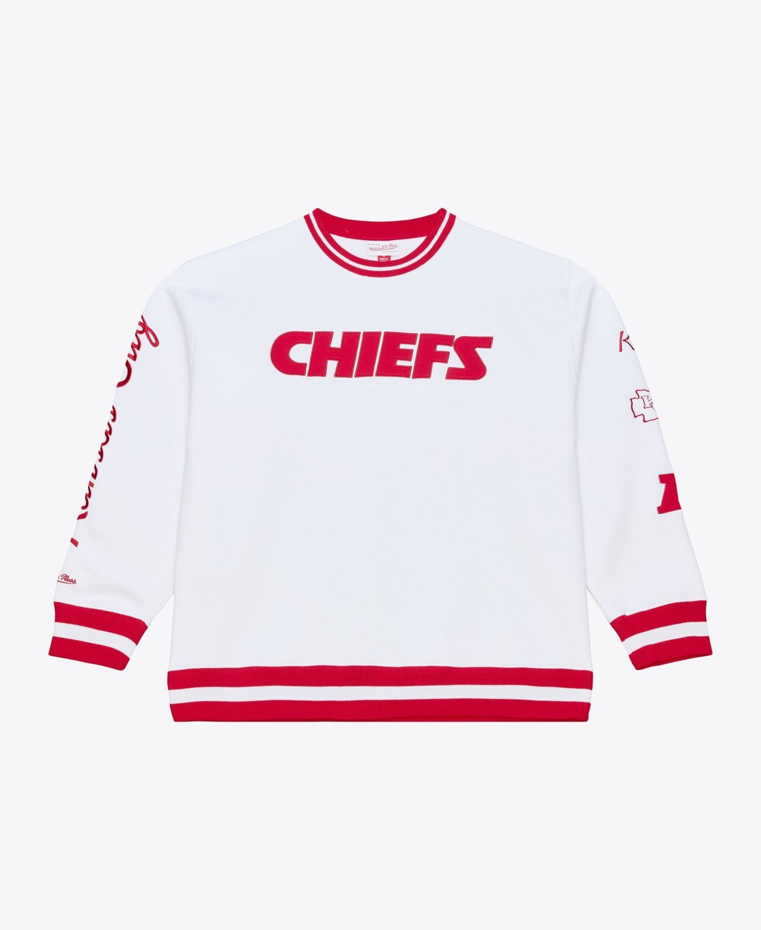 Men's White Kansas City Chiefs Arctic Fleece Sweatshirt
