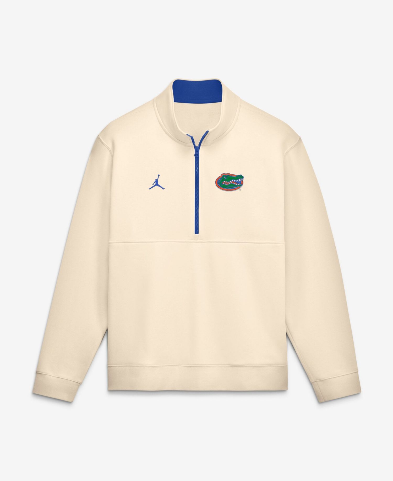 Men's Cream Florida Gators Primetime Club Fleece Half-Zip Pullover