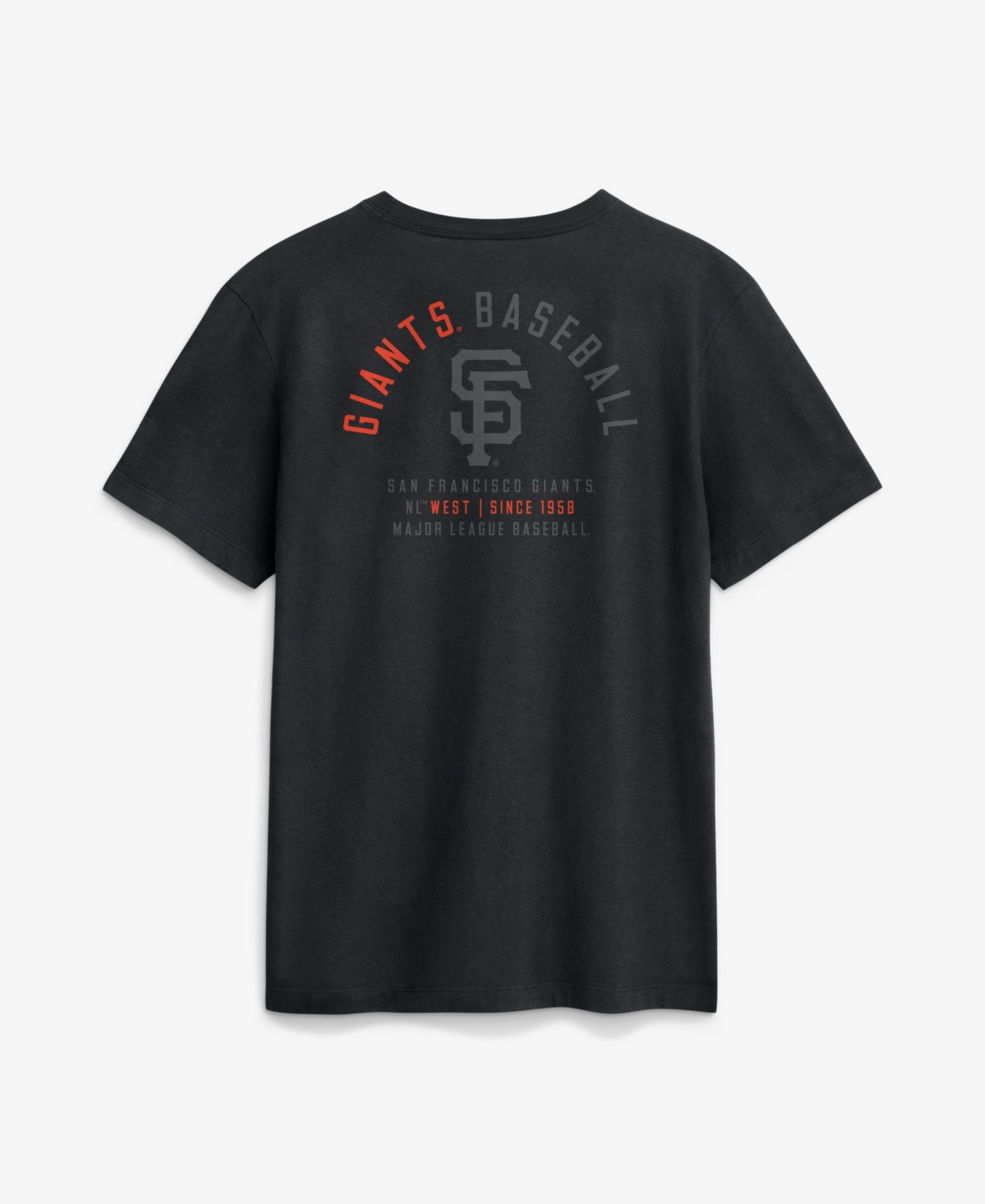 Мужская футболка Nike Black San Francisco Giants Split Logo — фото 2