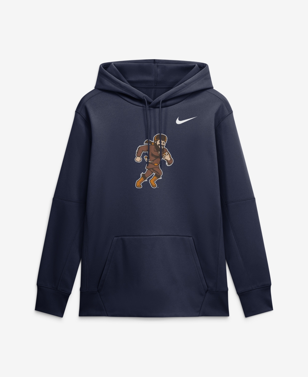 Nike Men's West Virginia Mountaineers Rushing Mascot Therma-fit Hoodie