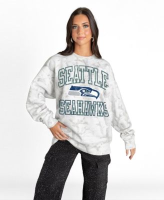 Women's Arctic Camo Seattle Seahawks Whiteout Oversized Premium Fleece Sweatshirt
