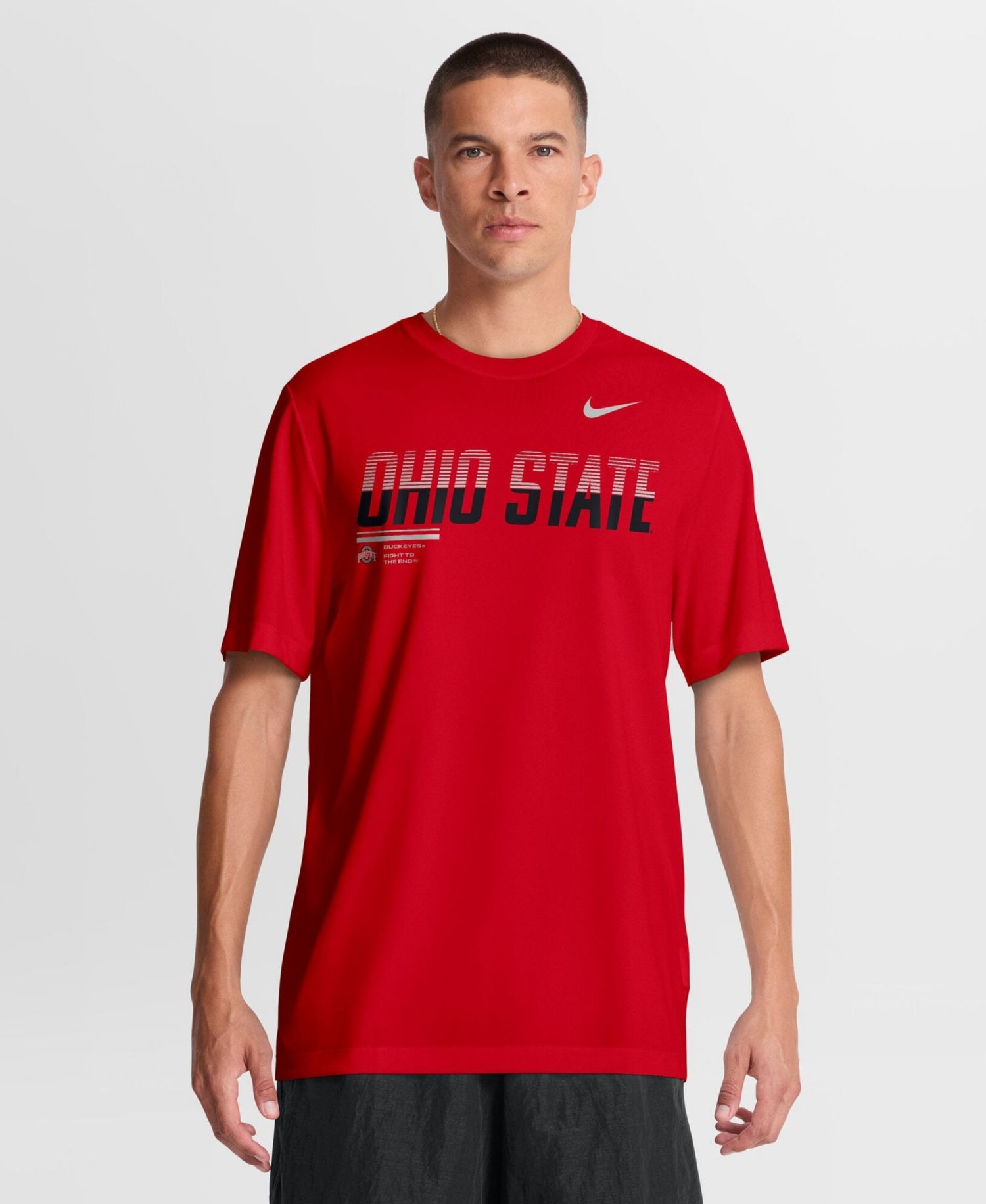 Men's Scarlet Ohio State Buckeyes Sideline Legend Dri-FIT T-Shirt