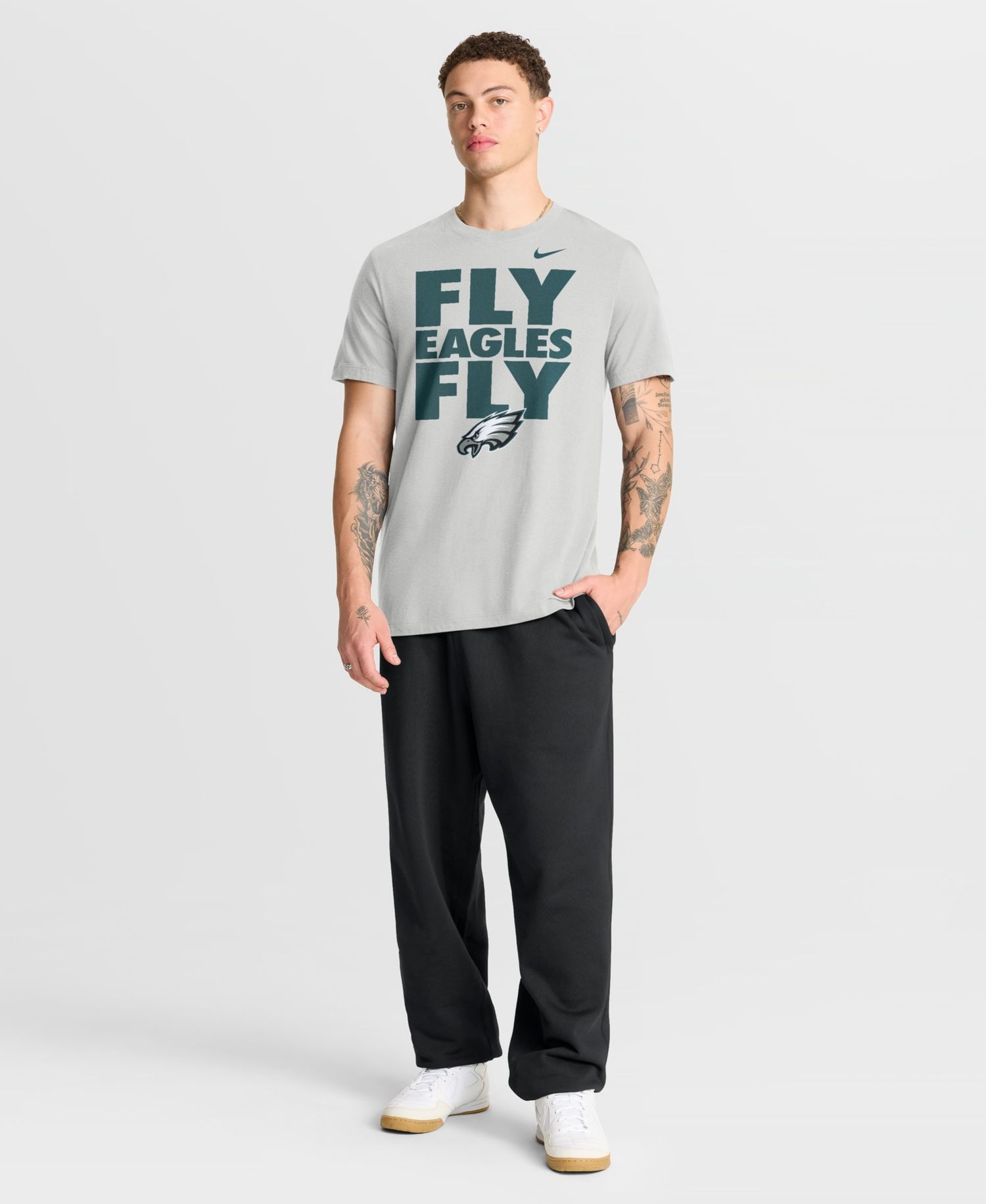Men's Gray Philadelphia Eagles We Run This T-Shirt