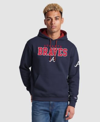 Men's Navy Atlanta Braves Fleece Hoodie