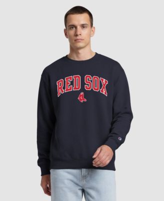 Men's Navy Boston Red Sox Fleece Crew Sweatshirt