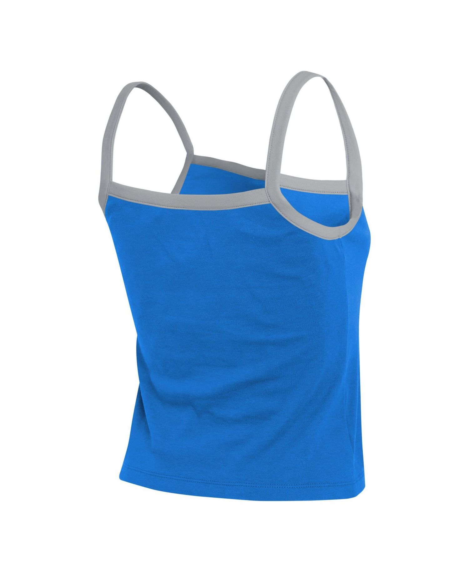 Women's Blue Detroit Lions Color block Tank Top