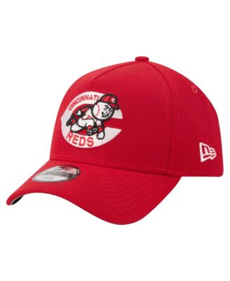 Big Boys and Girls Red Cincinnati Reds Cooperstown Logo 9FORTY A-Frame Adjustable Hat