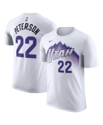Men's and Women's Darryn Peterson White Utah Jazz Association Edition Name & Number T-Shirt