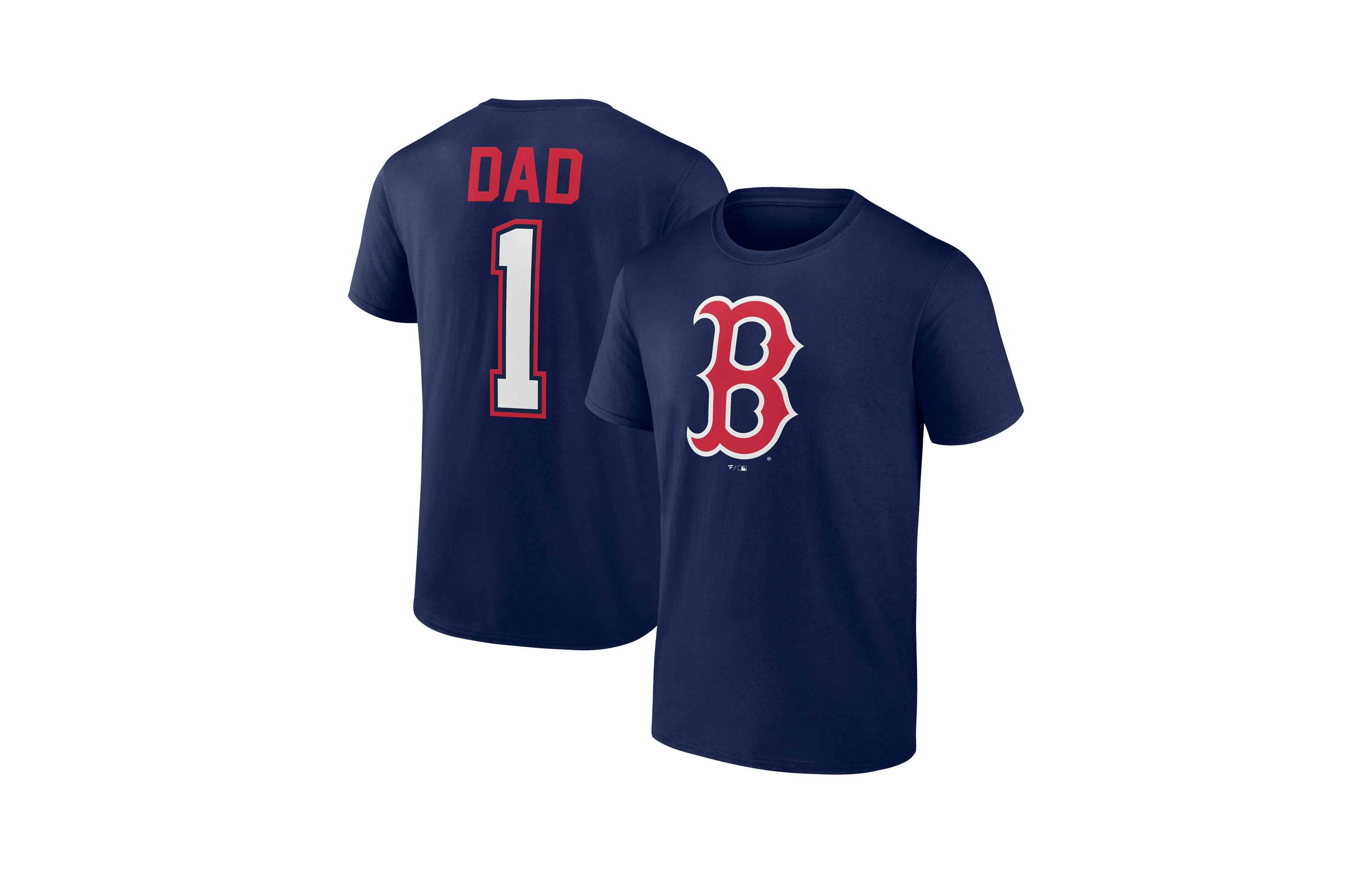 Fanatics Men's Boston Red Sox 1 Dad Name & Number T-Shirt