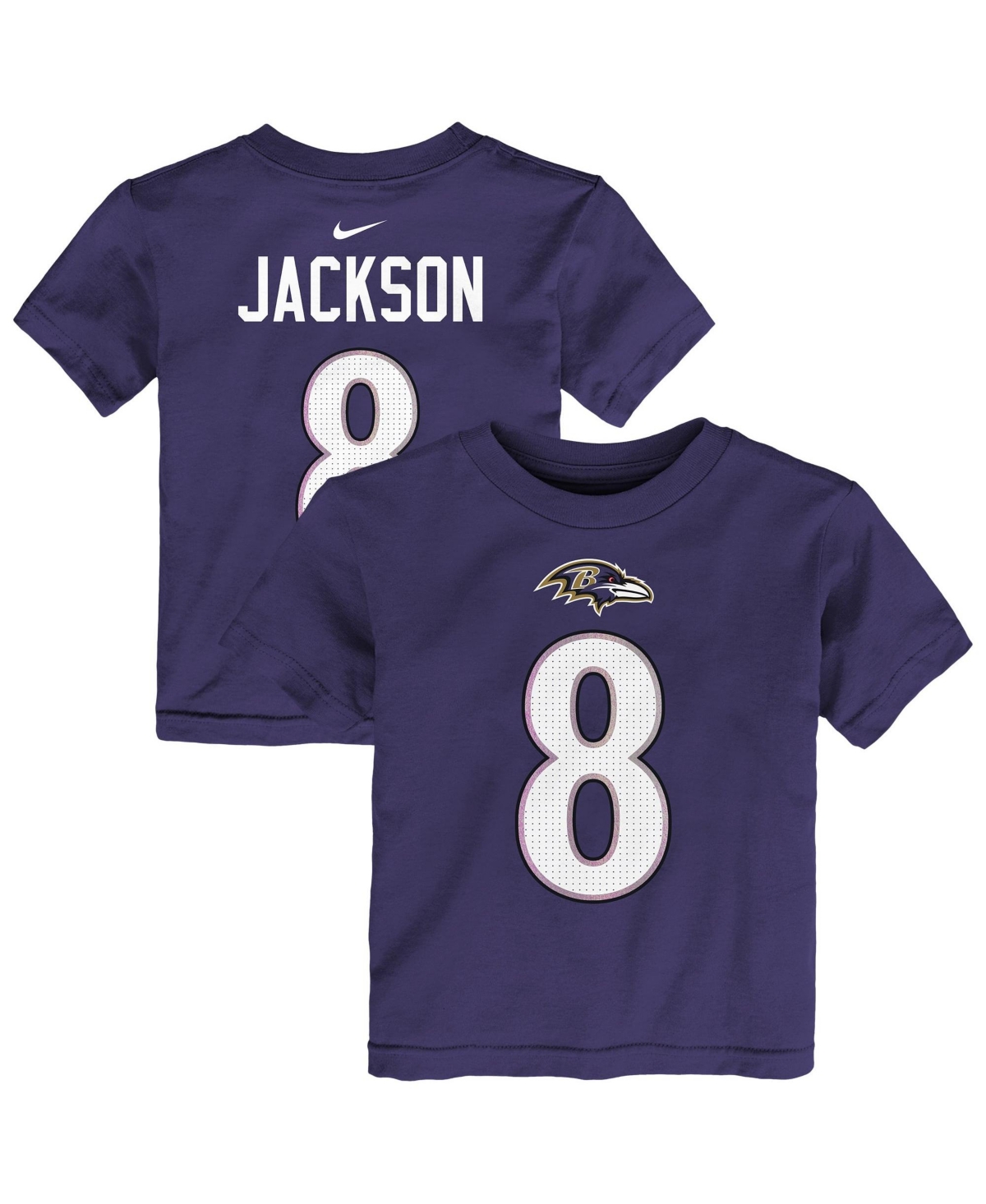 Nike Toddler Boys' and Girls' 2T-5T Lamar Jackson Name & Number Baltimore Ravens T-Shirt
