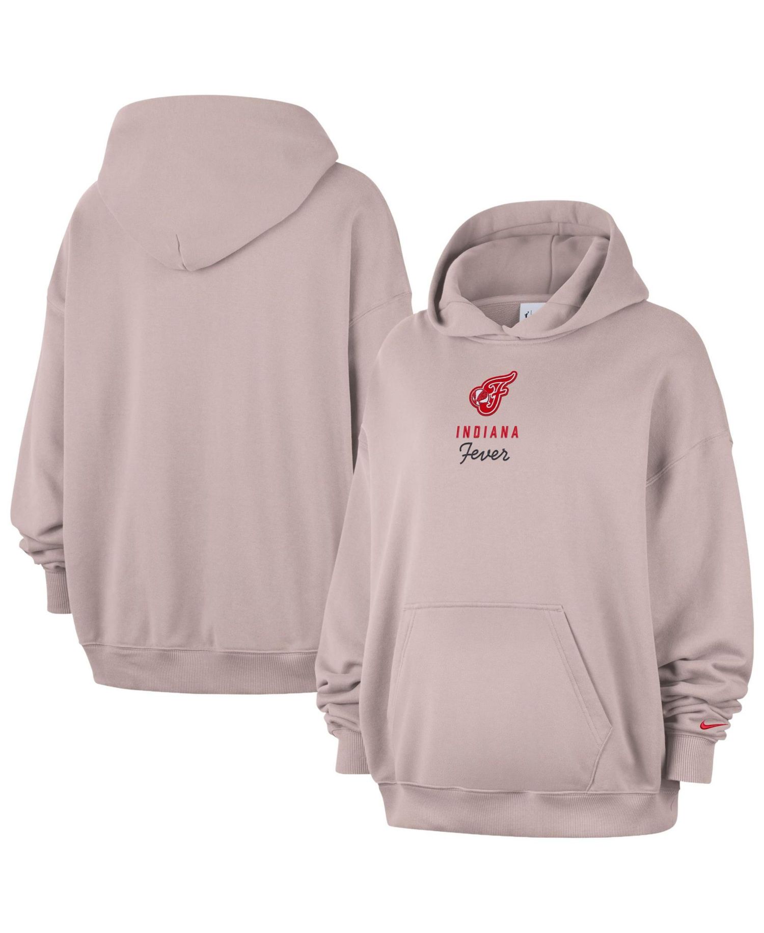 Women's Light Pink Indiana Fever Studio Fleece Hoodie
