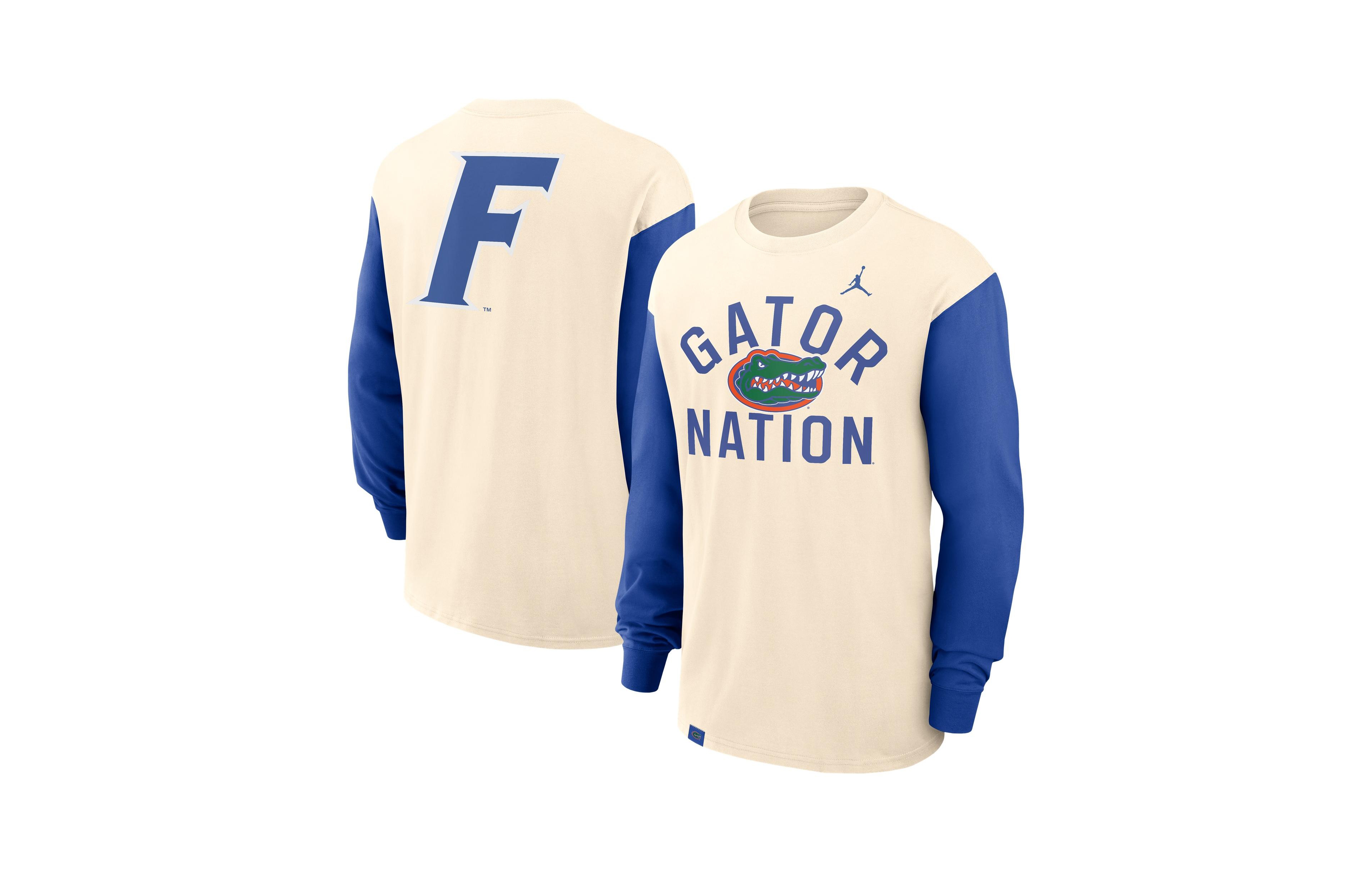 Jordan Men's Florida Gators Primetime Mantra Max90 Relaxed-Fit Long-Sleeve T-Shirt