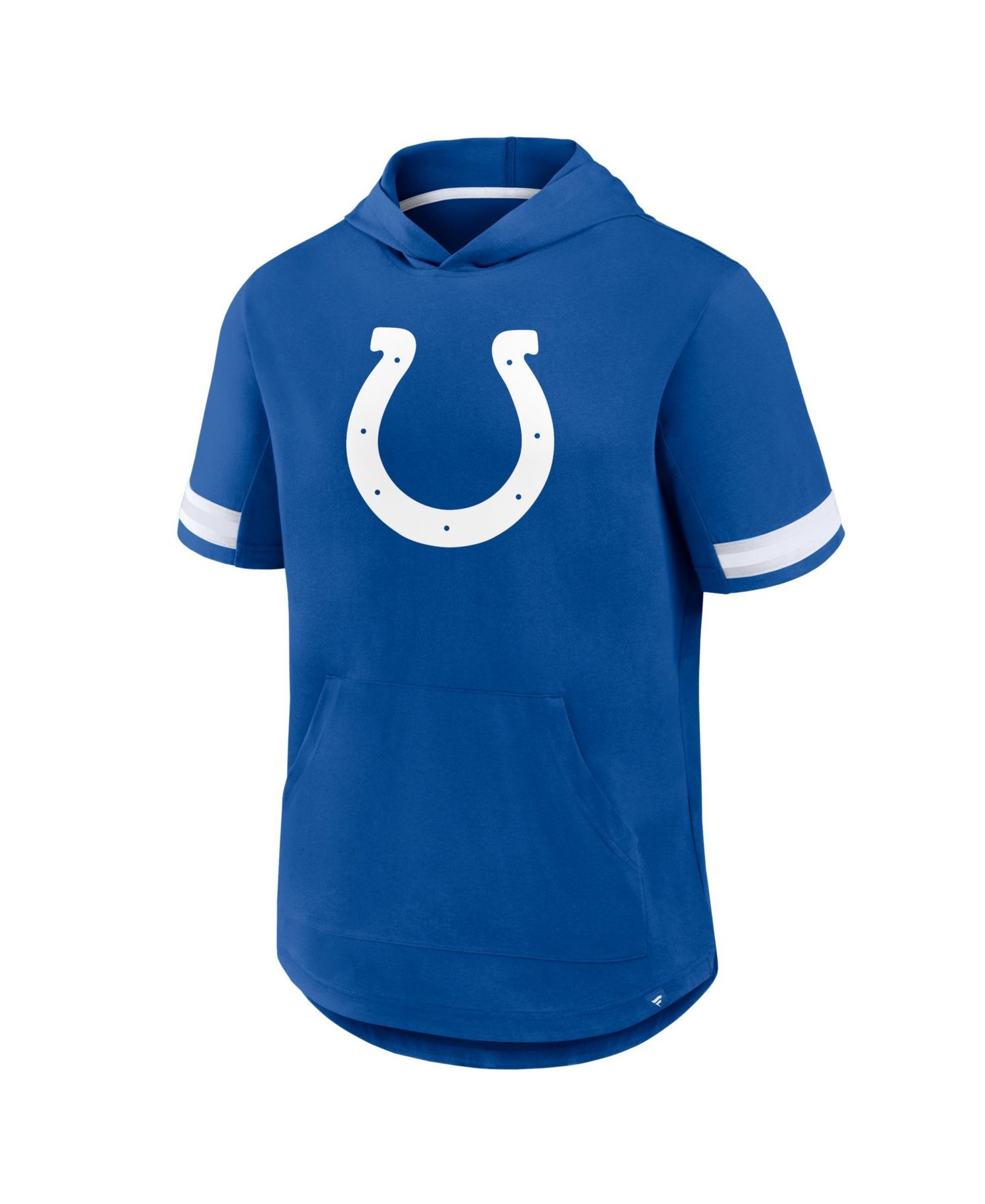 Men's Royal Indianapolis Colts Optimal Play Short Sleeve Hooded T-Shirt