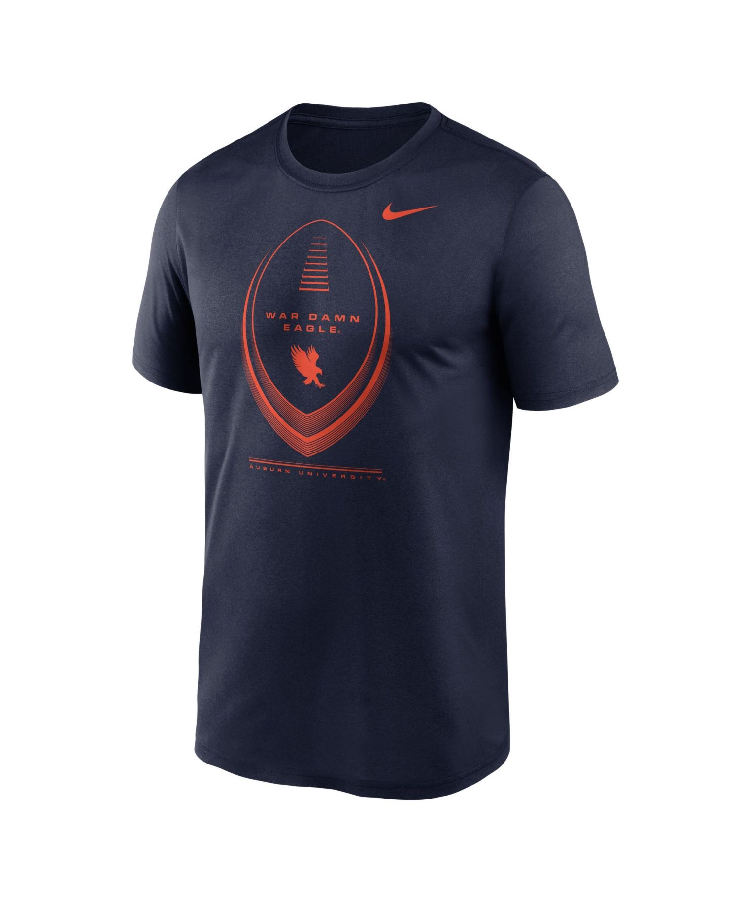 Men's Navy Auburn Tigers Primetime Legend Football Icon Dri-FIT T-Shirt