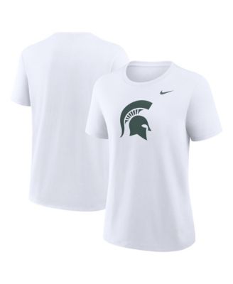 Women's White Michigan State Spartans Primary Logo T-Shirt