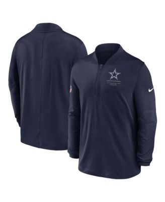 Men's Navy Dallas Cowboys Sideline Logo Glory Midweight Dri-FIT Half-Zip Pullover