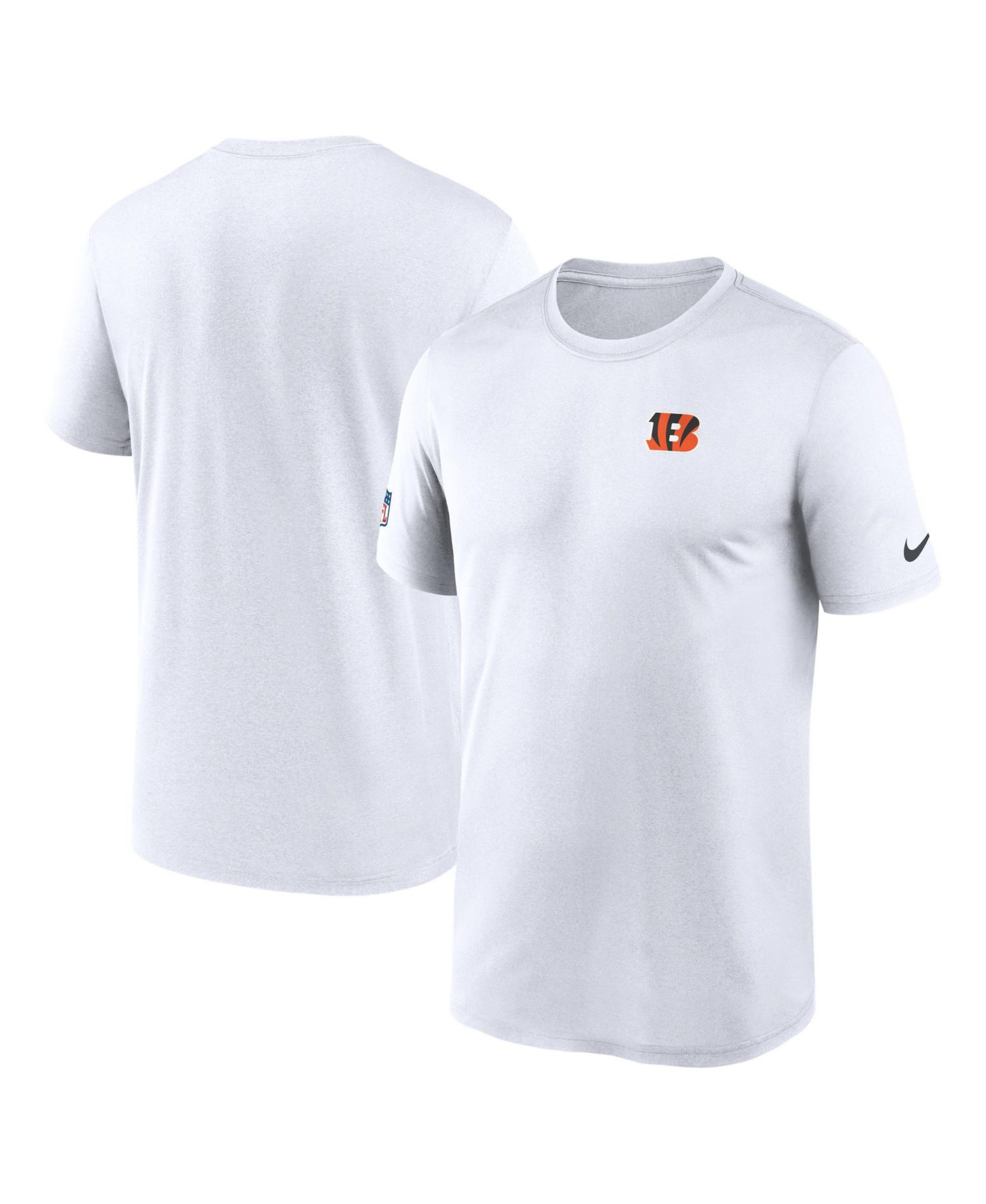Men's White Cincinnati Bengals Alt Legend Small Logo Dri-FIT T-Shirt