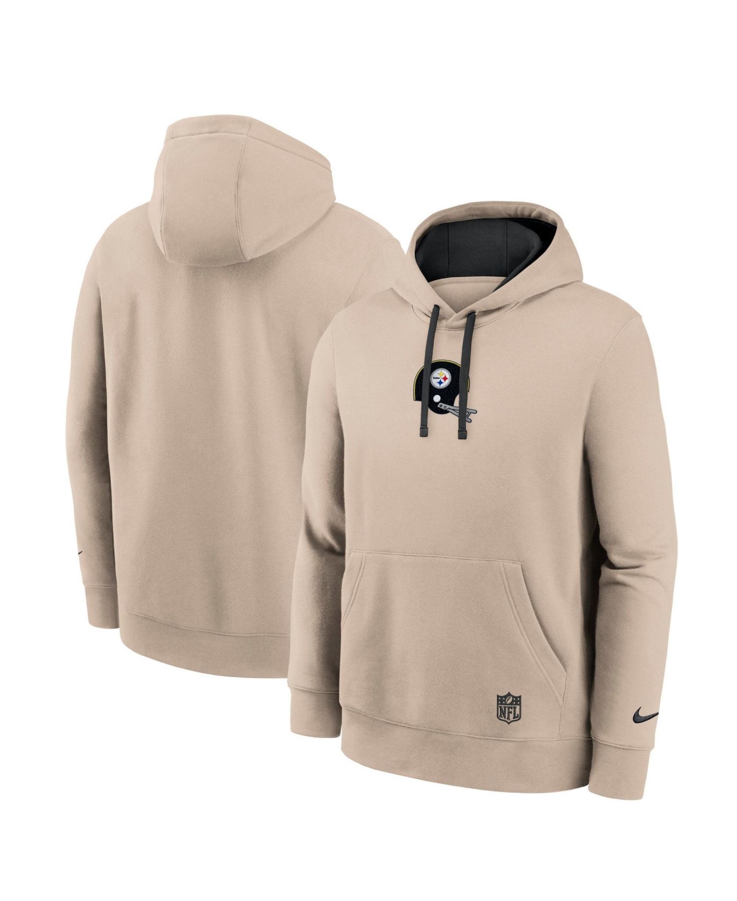 Men's Sand Pittsburgh Steelers Rewind Club Hoodie