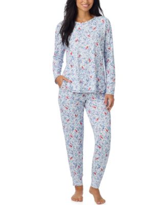 Women's Long-Sleeve Brushed Sweater Knit Jogger Top and Pants, 2-Piece Set