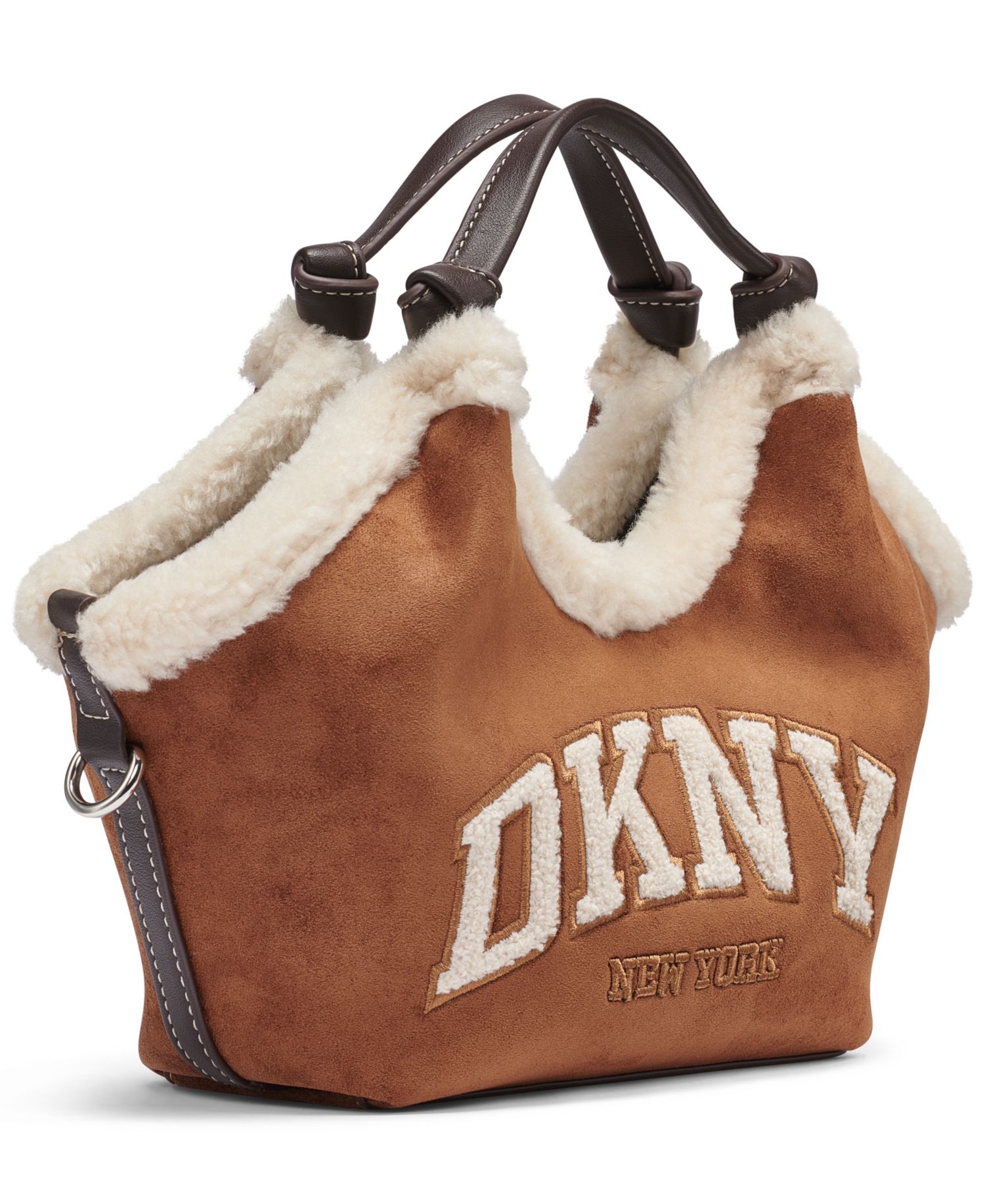 Paula Suede Small Crossbody Tote Handbag