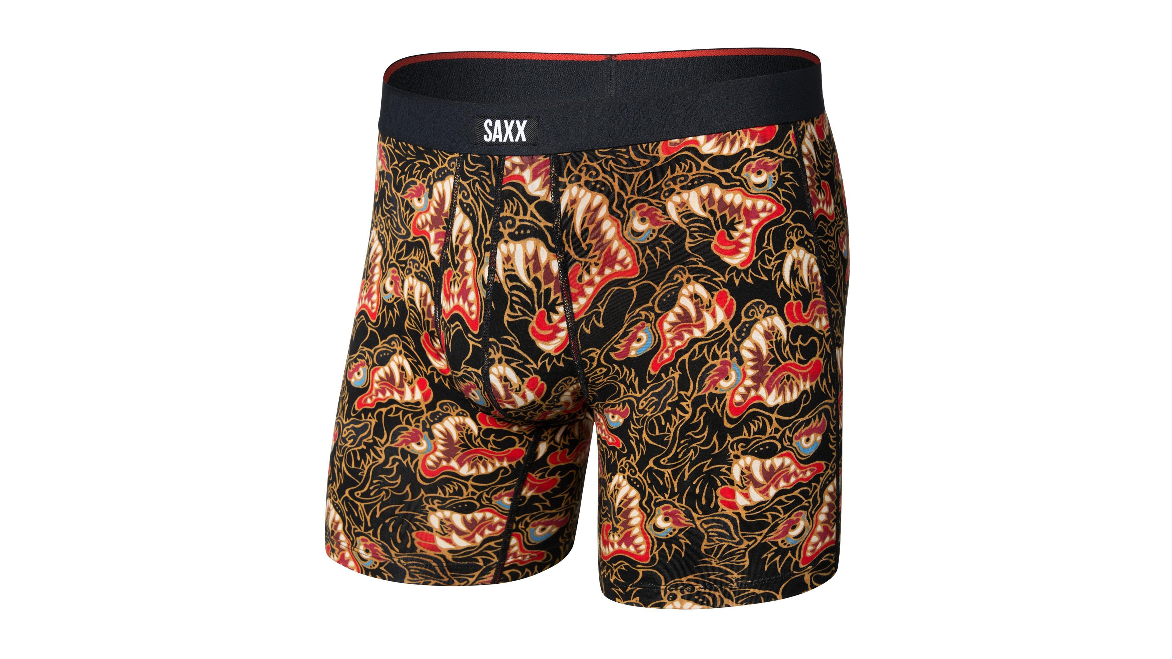 Saxx Men's Vibe Xtra Soft Comfort Fly No-RideUp Leg Boxer Brief
