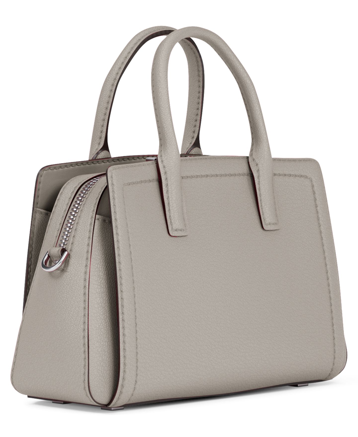 Женская очень маленькая кожаная сумка через плечо Michael Kors Laila, цвет: Меланжевый серый — фото 3