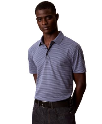 Men's Supima Cotton Stripe Polo Shirt
