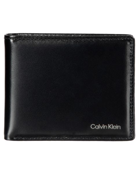 Мужской тонкий кожаный кошелёк Calvin Klein, защита RFID