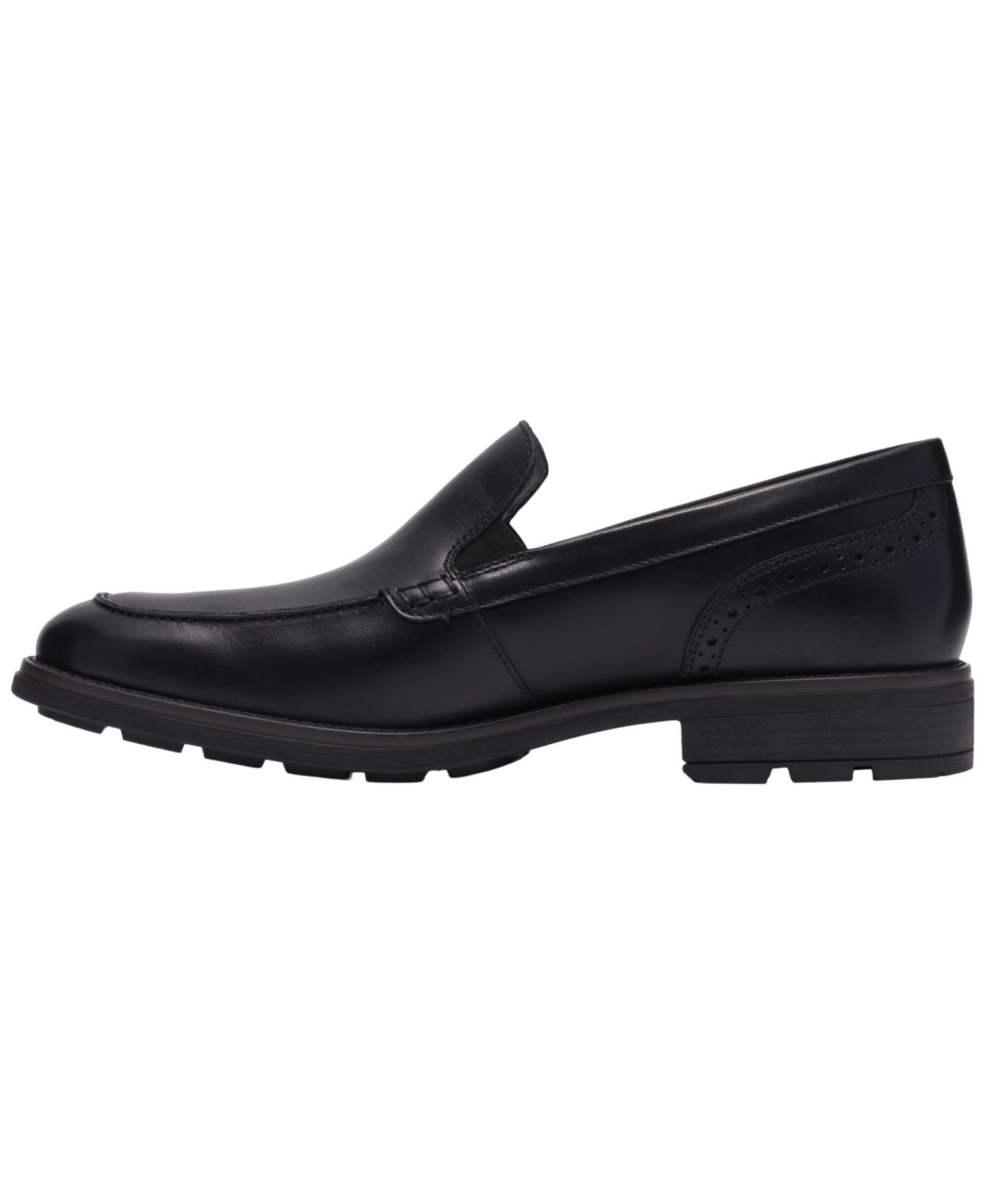 Men's Emmet Step Leather Round-Toe Loafers