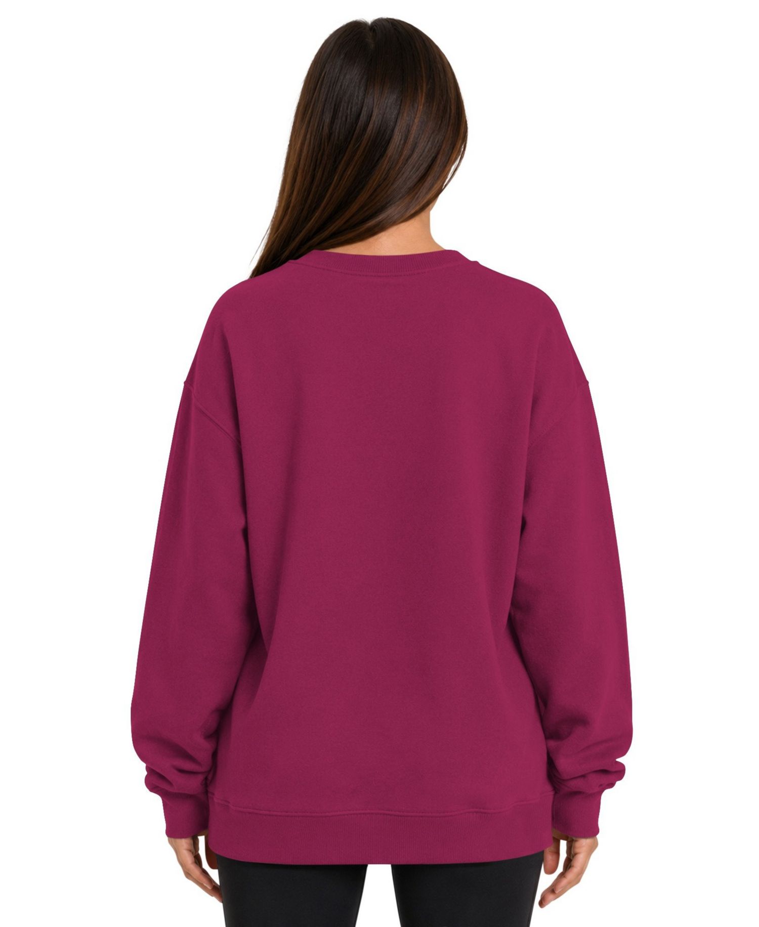Women's Maroon Kansas City Chiefs Athleisure Oversized Fleece Sweatshirt