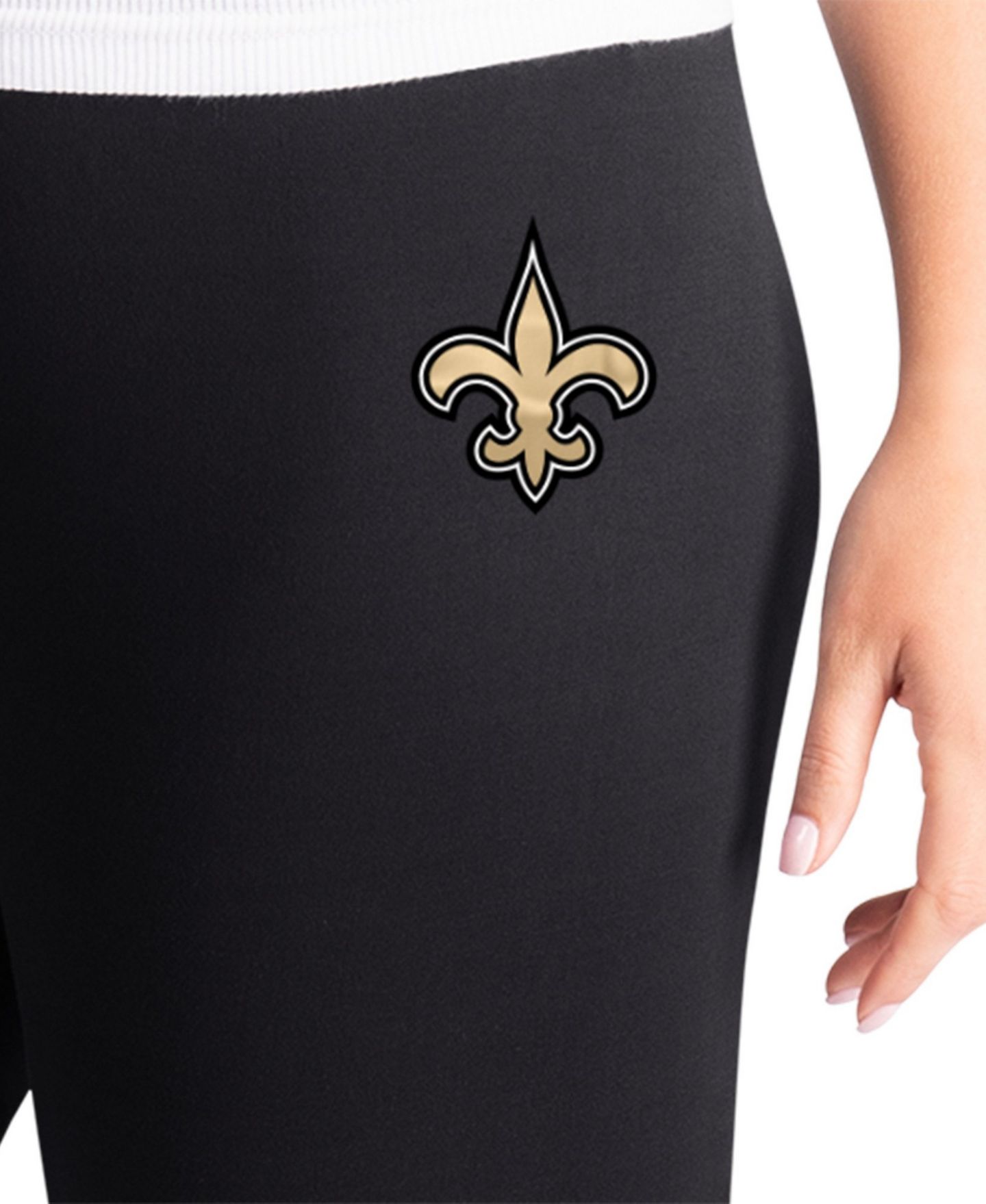 Женские леггинсы G-III 4Her by Carl Banks Black New Orleans Saints Pregame — фото 3