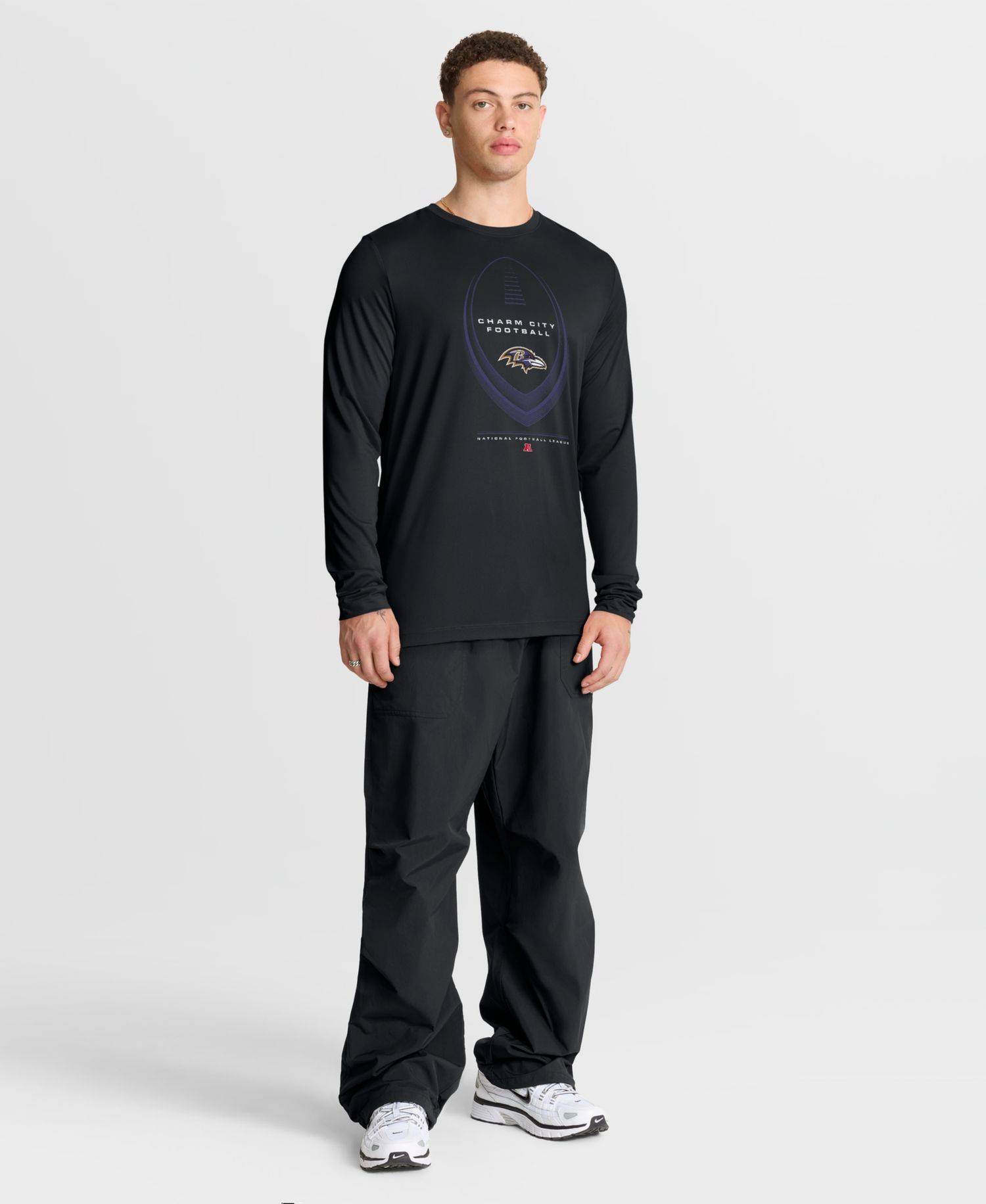 Men's Black Baltimore Ravens Legend Icon Dri-FIT Long Sleeve T-Shirt