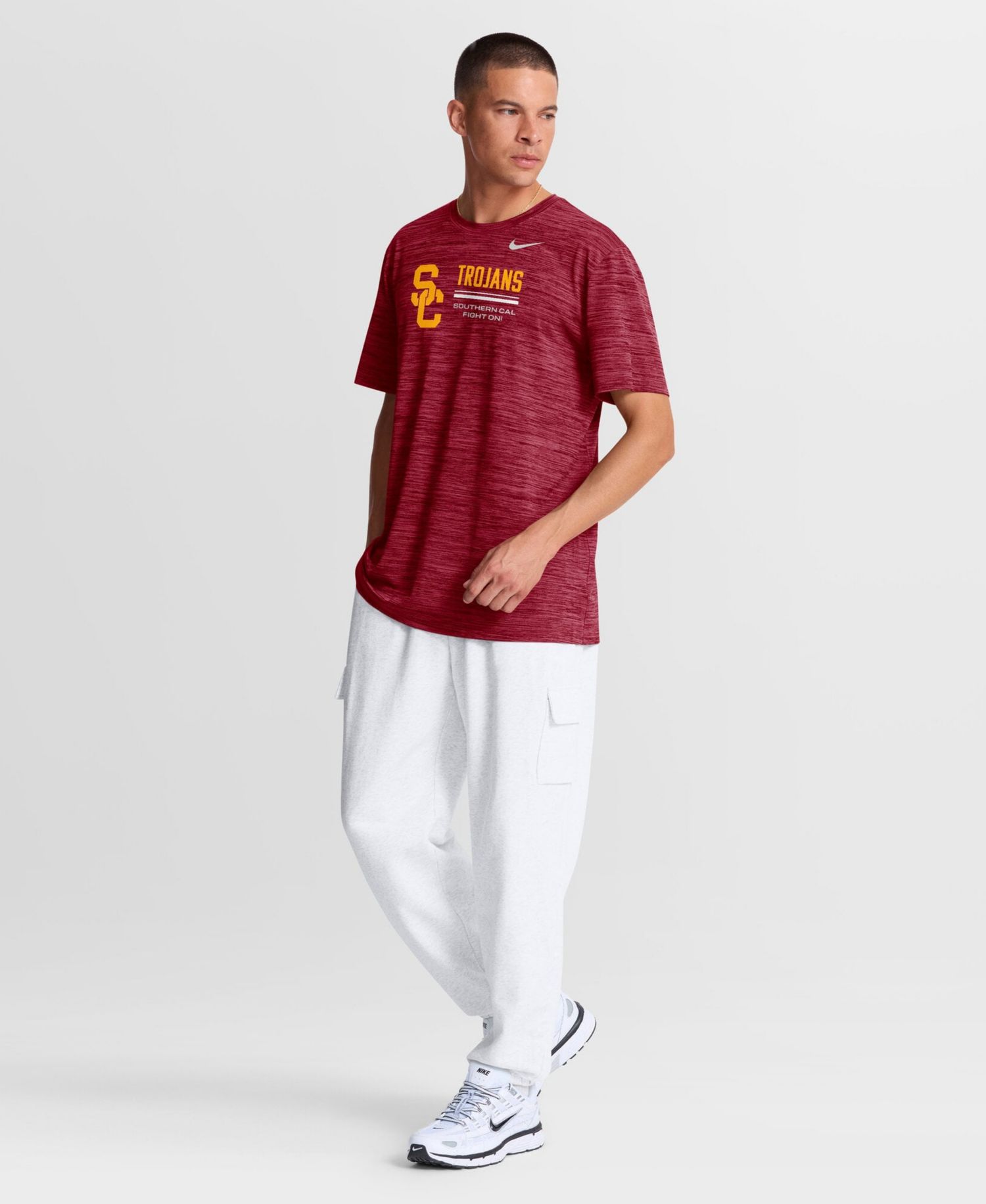 Men's Cardinal USC Trojans Sideline Velocity Dri-FIT T-Shirt