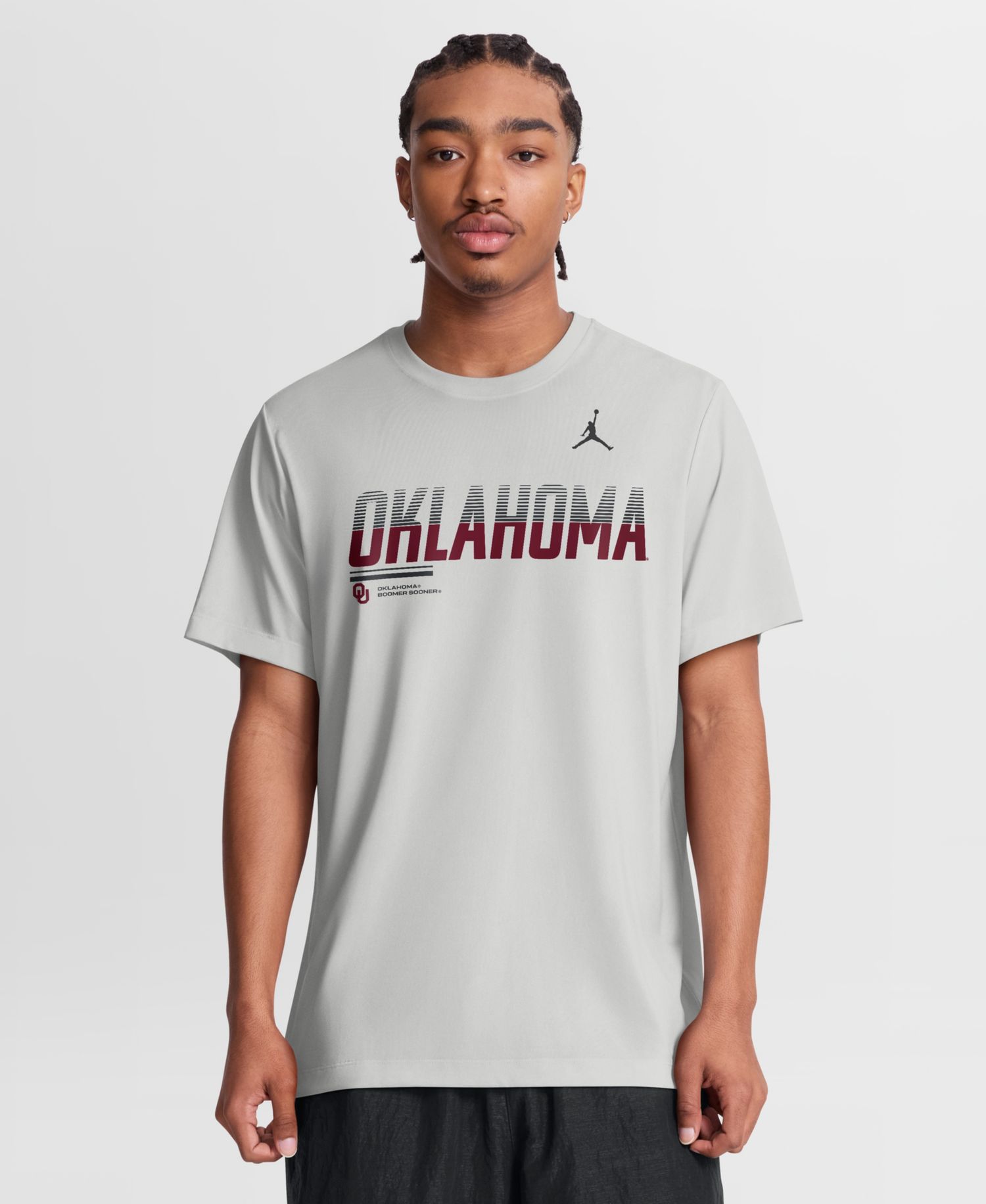 Men's Gray Oklahoma Sooners Sideline Legend Dri-FIT T-Shirt