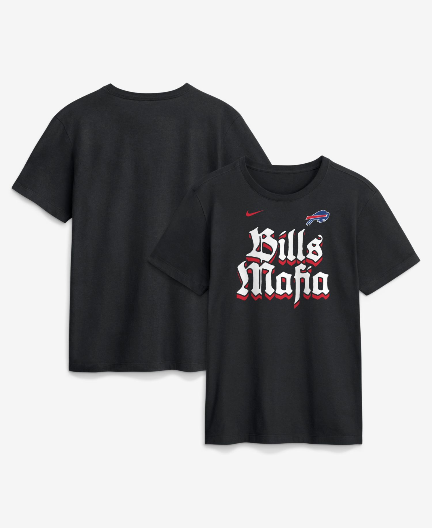 Men's Black Buffalo Bills Mafia Logo Club T-Shirt