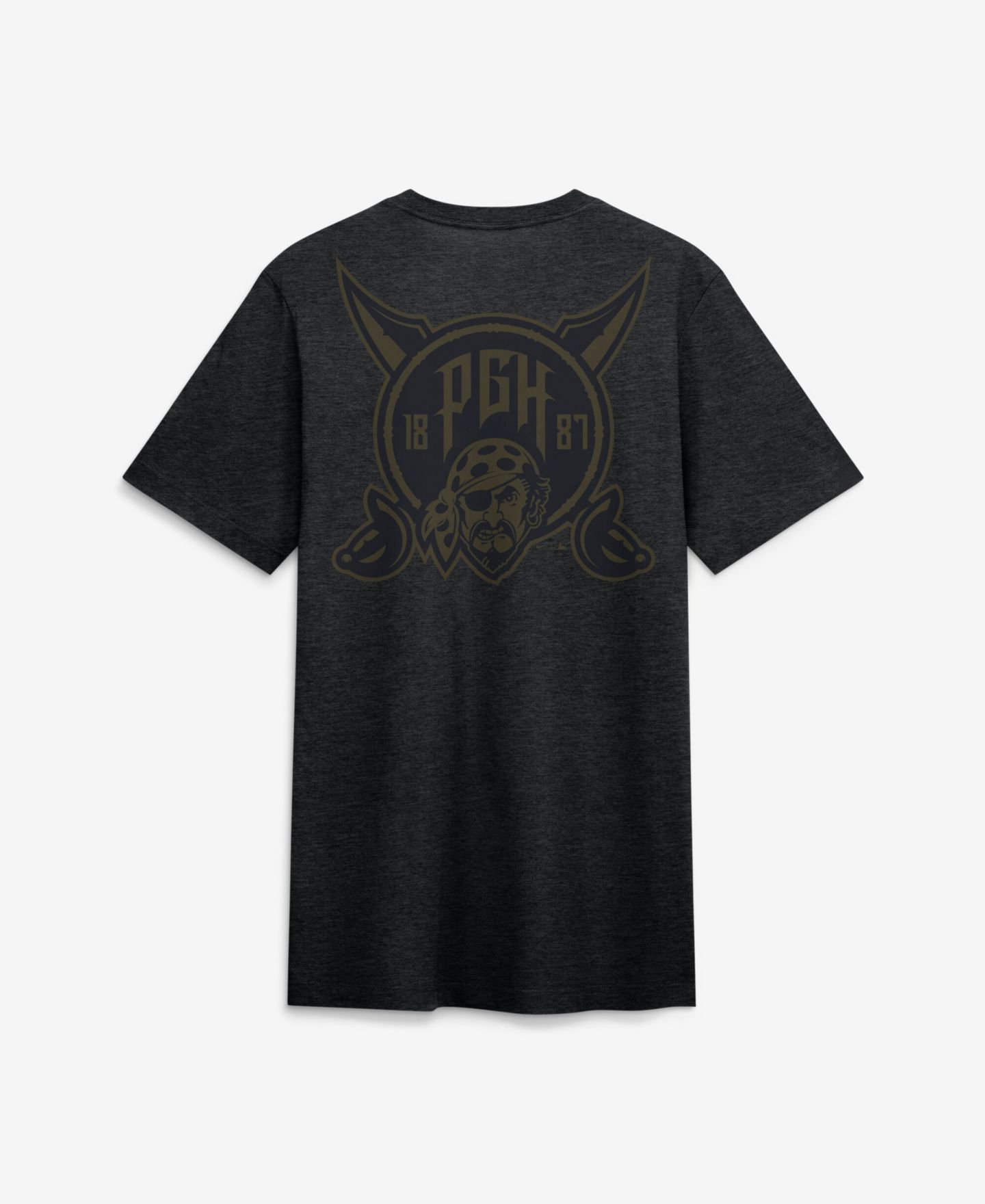 Мужская футболка Nike Heather Black Pittsburgh Pirates City Connect Legacy Tri-Blend — фото 2