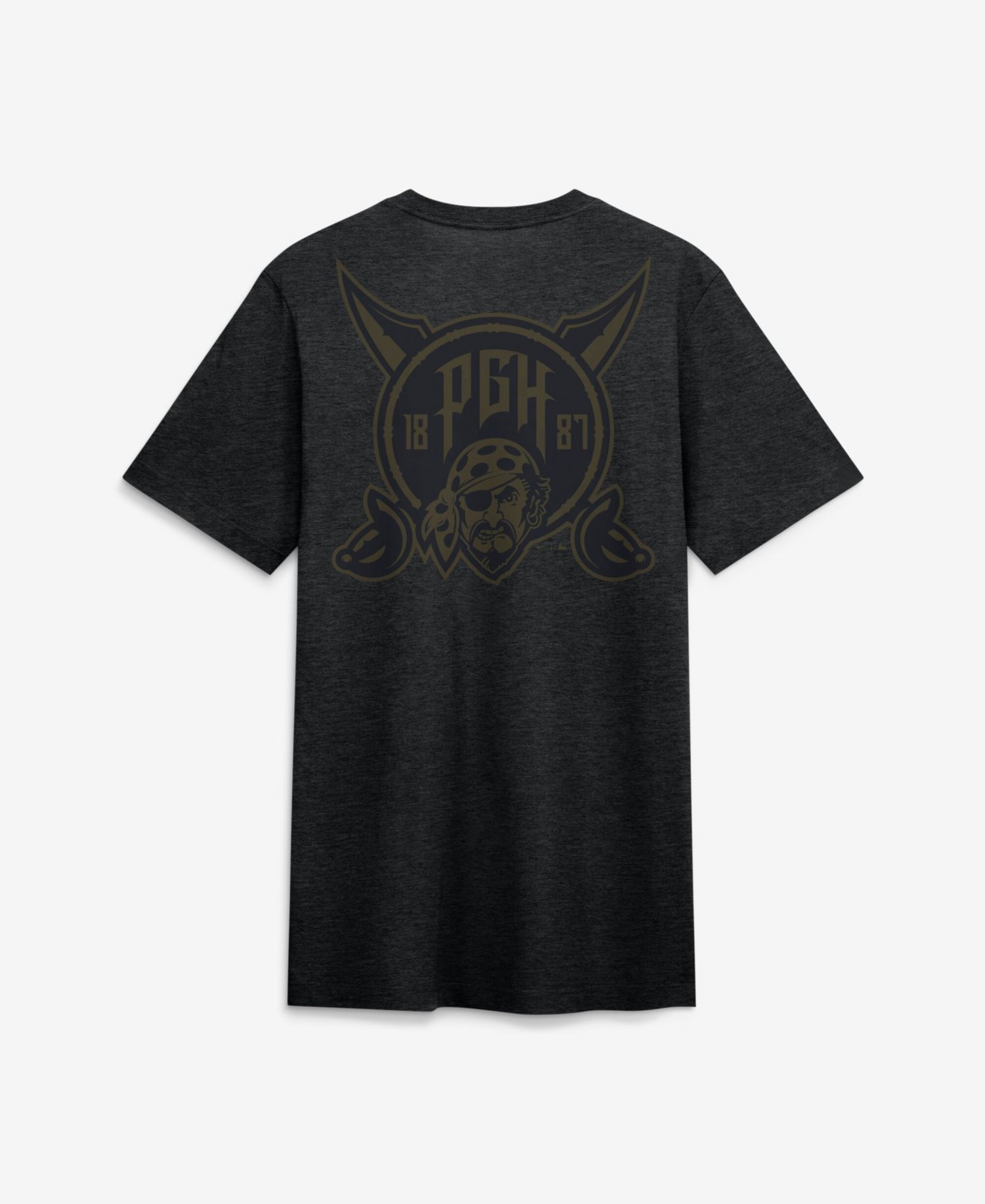 Men's Heather Black Pittsburgh Pirates City Connect Legacy Tri-Blend T-Shirt