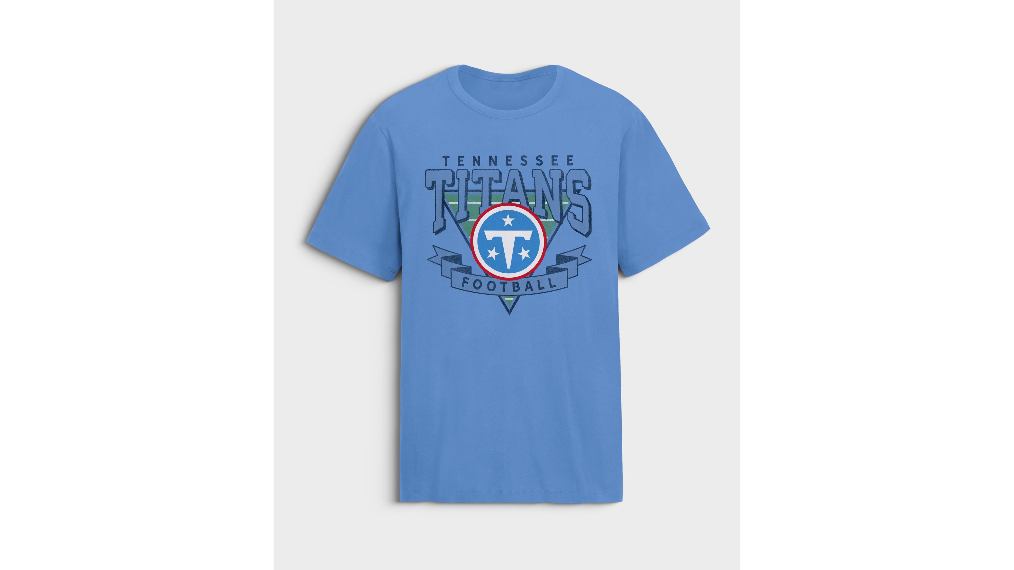 Fanatics Men's Blue Tennessee Titans Old Fashion Rushing Legacy Cotton T-Shirt