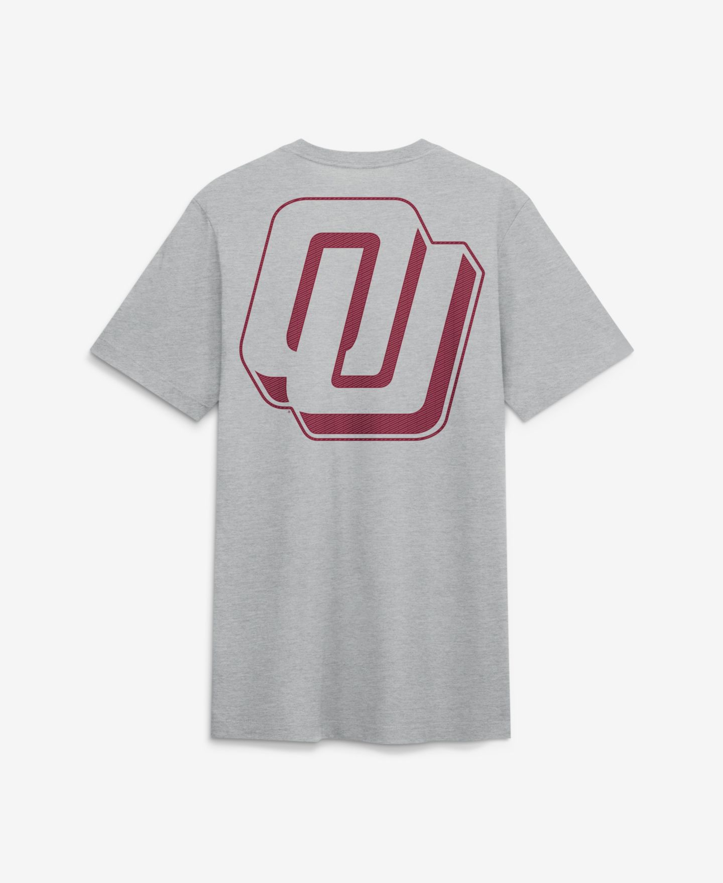 Мужская футболка Nike Heather Gray Oklahoma Sooners Arch Wordmark Legacy Tri-Blend — фото 2
