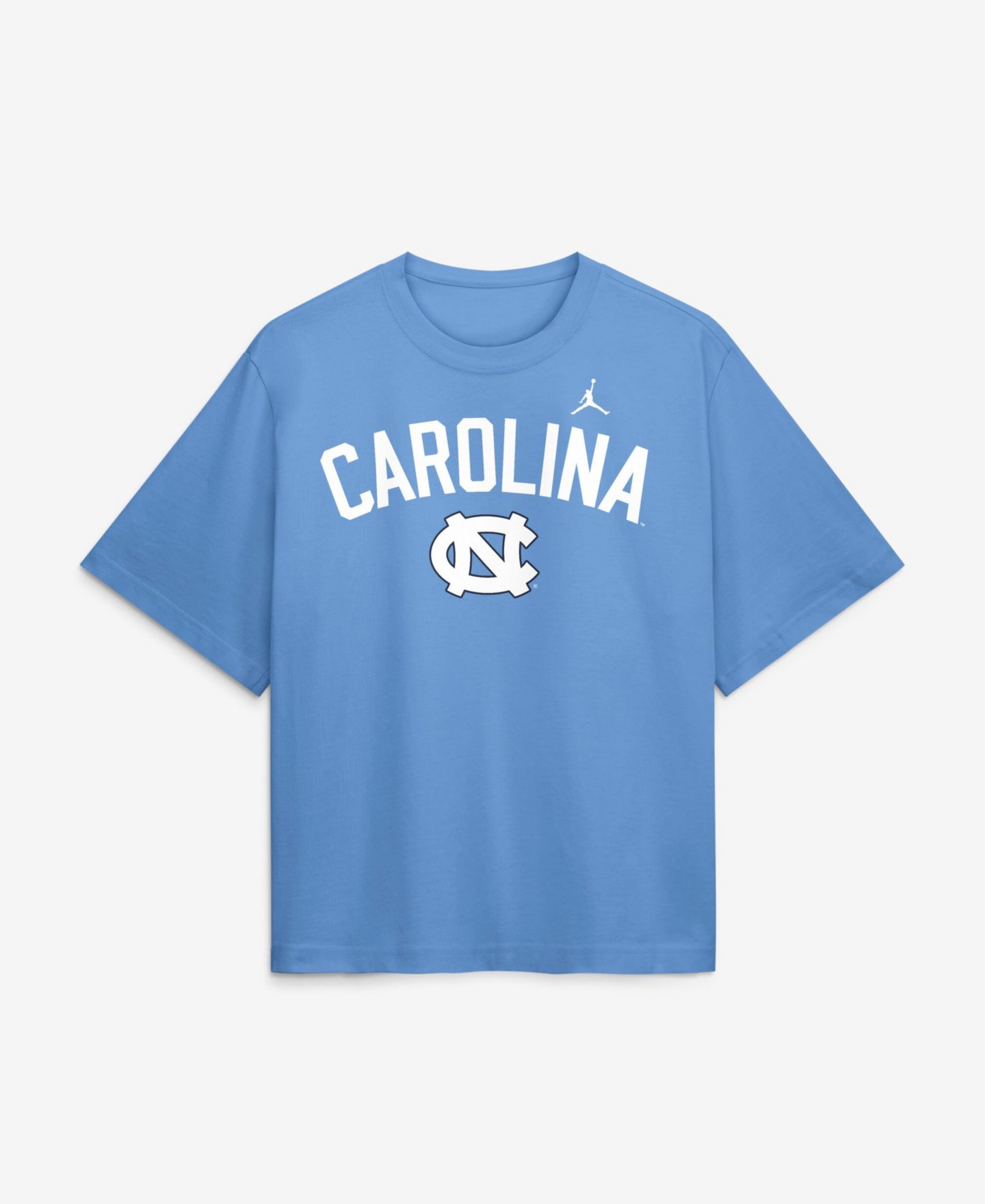 Женские футболки Nike Carolina Blue North Carolina Tar Heels Arch Logo Boxy — фото 1