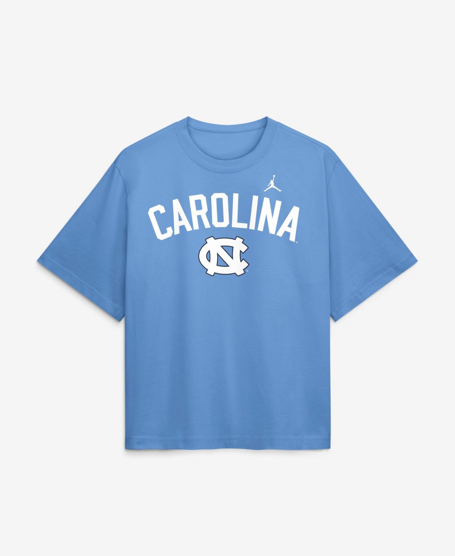 Women's Carolina Blue North Carolina Tar Heels Arch Logo Boxy T-Shirt