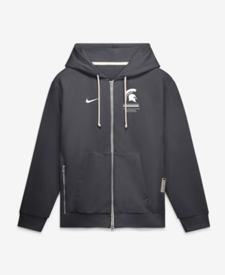 Men's  Anthracite Michigan State Spartans 2026 Sideline Standard Issue Dri-FIT Full-Zip Hoodie