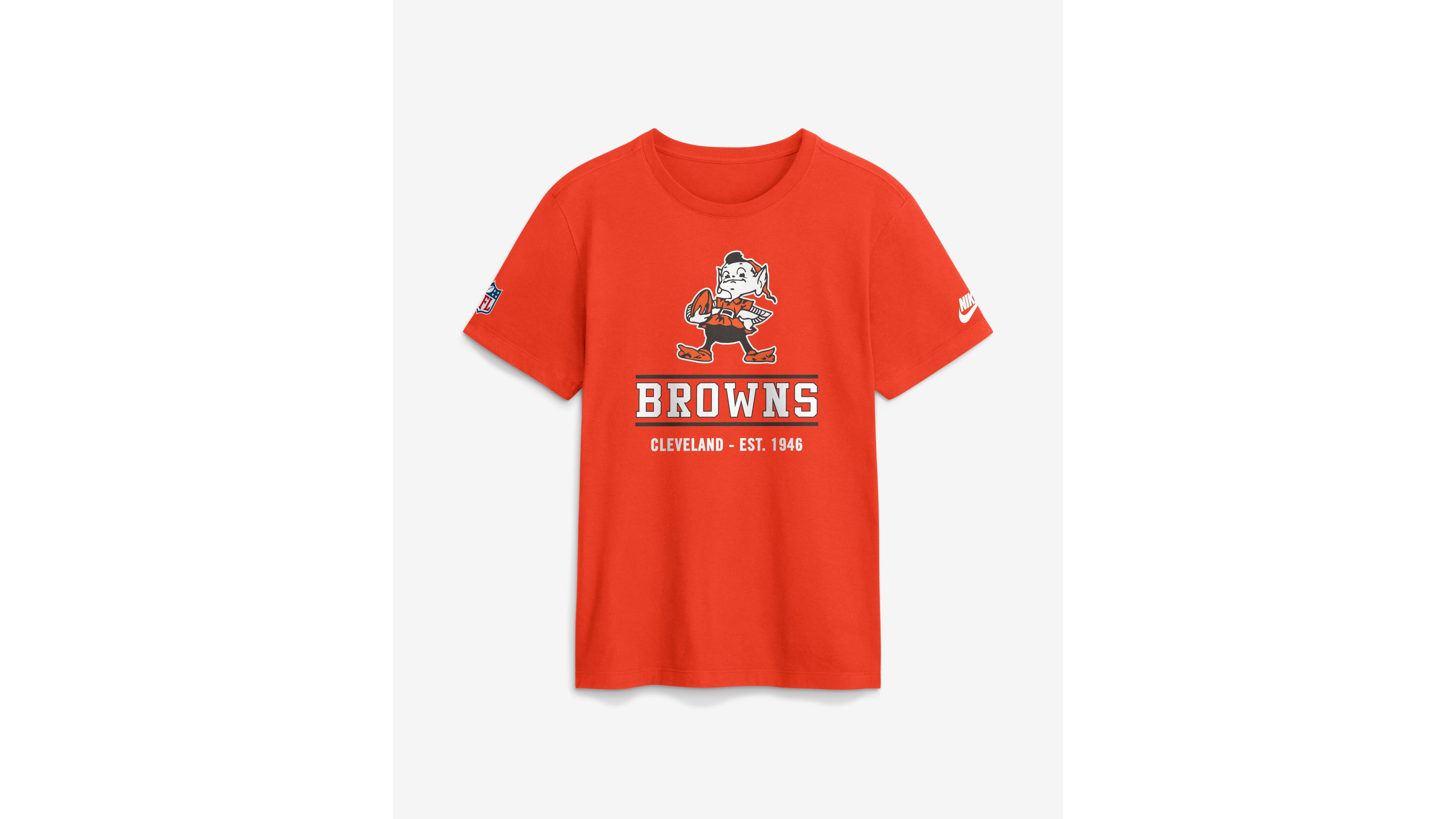 Nike Men's Orange Cleveland Browns Sideline Alternate Final Sprint Dri-fit T-Shirt